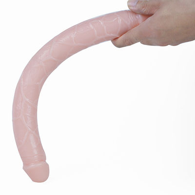 Le double réaliste imperméable a dirigé Dong 38cm flexibles pour des femmes