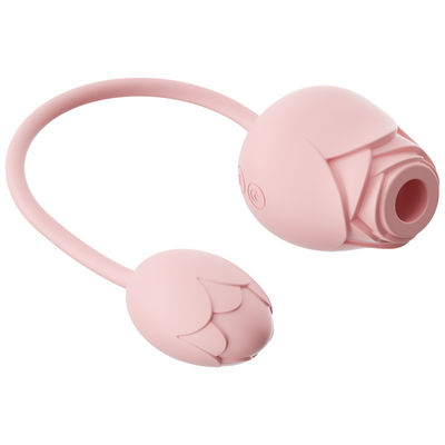 Silicone de catégorie comestible d'oeufs d'IPX7 Rose Sucking Remote Control Love