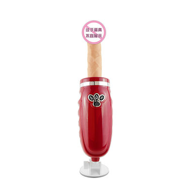 L'adulte joue le godemiché 18.7cm vibrant télescopique de chauffage à distance sans fil de balle