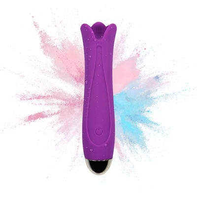 Imperméabilisez 7 vitesses que le faux sexe de vibrateur de langue joue le silicone de catégorie médicale