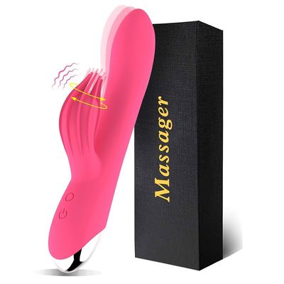Double multifonctionnel non toxique à faible bruit du jouet 50db de sexe de vibrateur de silicone de moteur