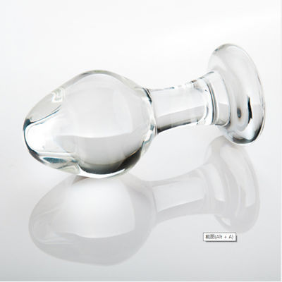 la sodomie en verre de prise de bout de 8.6cm joue transparent pour le magasin de sexe d'adultes