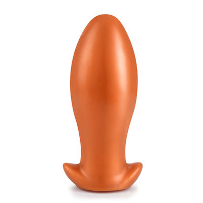 L'or noir Dick Anal Sex Toys Anal ondule l'ODM d'OEM imperméable de silicone