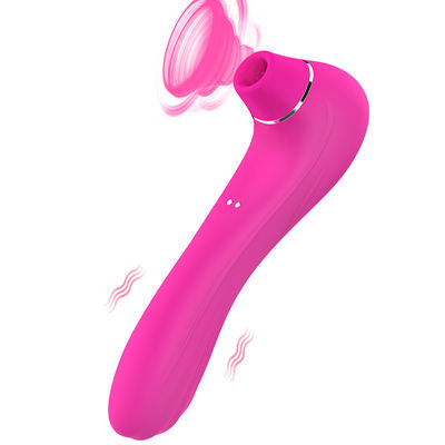 Vibrateurs adultes lavables de sexe effleurant des vitesses du jouet 10 de langue 190mm