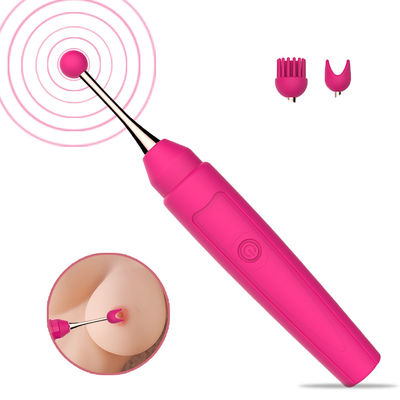 le sexe femelle de clitoris de vibrateurs de tache du massage G de mamelon de 17.6cm joue la vitesse simple