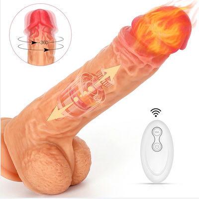 Godemiché vibrant tournant sans fil de Honey Sex Toys 23cm de chauffage