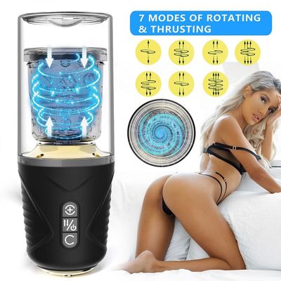 Tasse de masturbation du vibrateur 300rpm de tasse d'aspiration d'ABS de bande pour les hommes