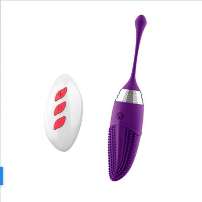 Fréquence à télécommande 100mm IPX7 du vibrateur 10 d'oeufs de silicone imperméable