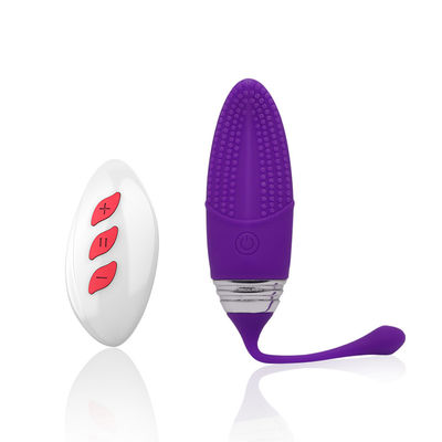 Fréquence à télécommande 100mm IPX7 du vibrateur 10 d'oeufs de silicone imperméable