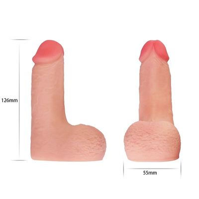 sexe mou Toy Realistic Bulges For Lesbian de godemiché de coq de 5inch 126mm Limpy