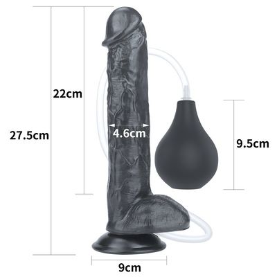11 masturbation imperméable de éjaculation réaliste de godemiché de pouce 22cm