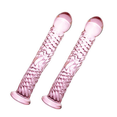 godemiché énorme de 17cm Crystal Glass Sex Toy Artificial qu'aucun CE d'odeur n'a approuvé