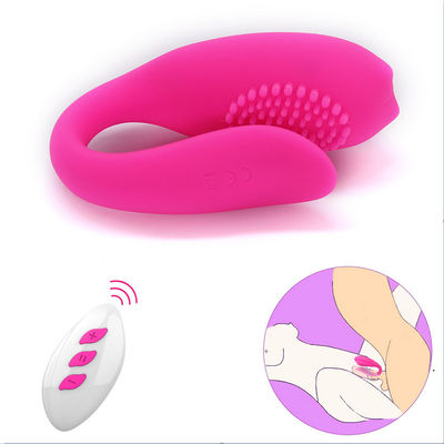 Stimulateur en U de clitoris de vibrateur de sexe de tache sans fil érotique du jouet G
