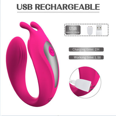 9 Massager en U de tache du C G du vibrateur 18.7cm de couples de fréquence