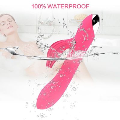 Double multifonctionnel non toxique à faible bruit du jouet 50db de sexe de vibrateur de silicone de moteur