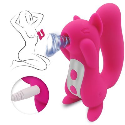 Le sexe Toy Squirrel Sucker ROHS de vibrateur de Clit de mamelon de 10 fréquences a approuvé