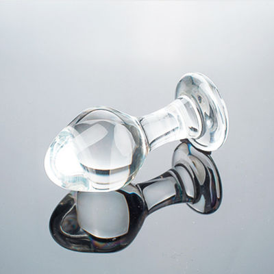 la sodomie en verre de prise de bout de 8.6cm joue transparent pour le magasin de sexe d'adultes