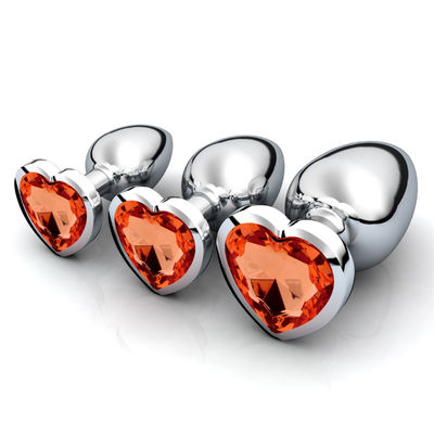 CE en acier démontable ROHS de prise de bout de Crystal Anal Sex Toys Stainless