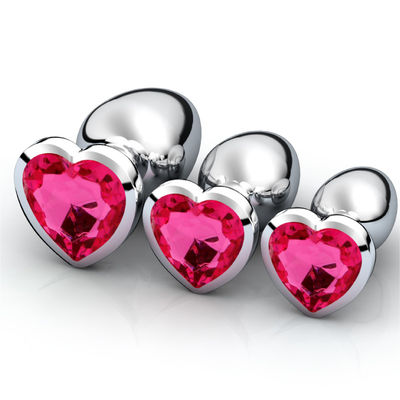 CE en acier démontable ROHS de prise de bout de Crystal Anal Sex Toys Stainless