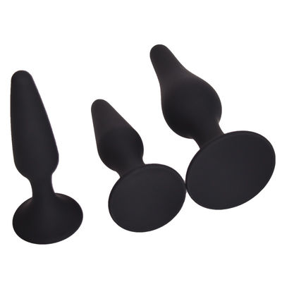 La tasse noire d'aspiration perle des jouets de sodomie branchent 12.5cm pour le débutant