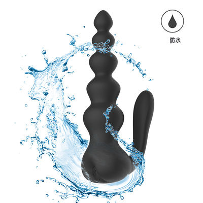 La sodomie à télécommande joue les perles anales branchent la double vibration 16cm