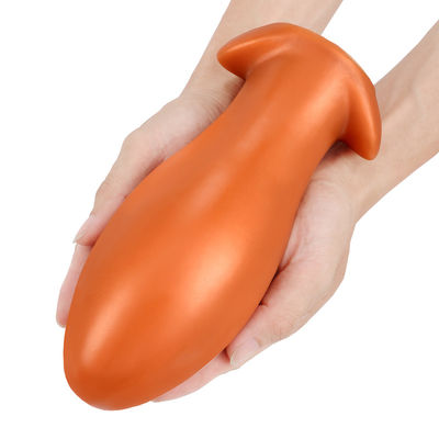 L'or noir Dick Anal Sex Toys Anal ondule l'ODM d'OEM imperméable de silicone