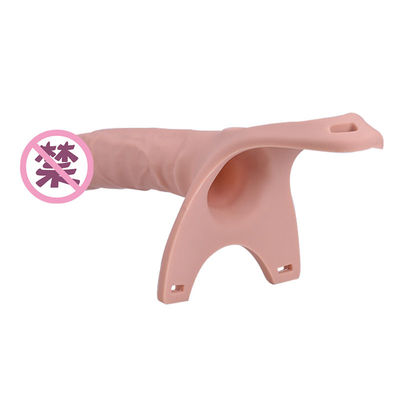Courroie creuse réglable sur la douille amicale de pénis de peau flexible de Dong 26cm
