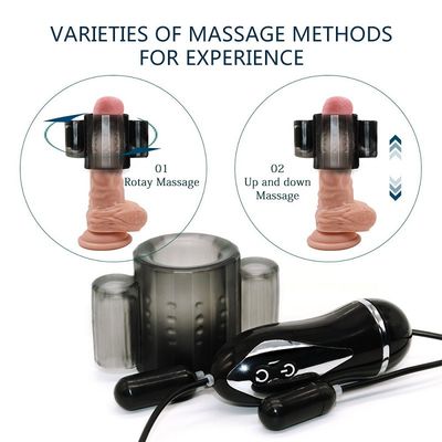 stimulation à télécommande de Ring Couple Sex Toys Electro de douille de pénis de l'ABS 9v