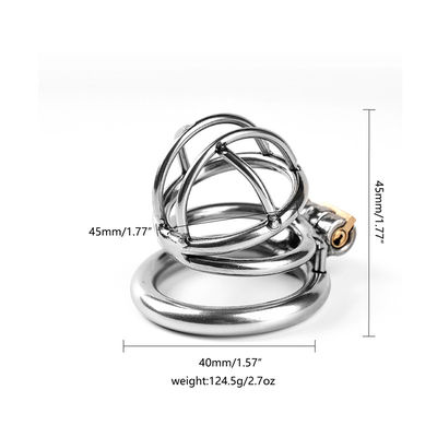 Les jouets du sexe des hommes d'acier inoxydable entassent Chastity Cage Male Chastity Device 50mm