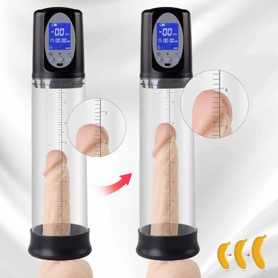 le sexe des hommes automatiques de 29cm joue la pompe ROHS d'élargissement de penny d'affichage d'affichage à cristaux liquides certifiée