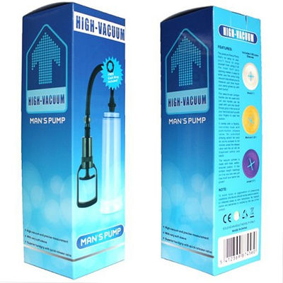 Supplément 19cm de jouets du sexe des hommes de pompe à vide de pénis d'ABS écologique