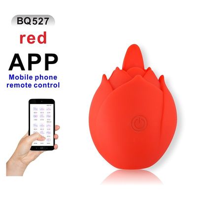 Le sexe d'oeufs d'APPLI des femmes sans fil de Massager joue 9 le silicone de l'aspiration 380mah