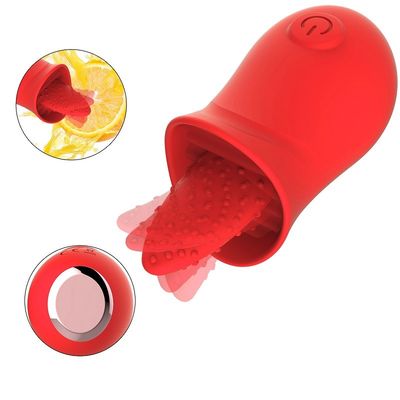 Le CE Rohs 10 vitesses réprimandent lécher le surgeon oral de vibrateur pour des couples