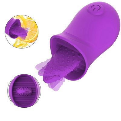 Le CE Rohs 10 vitesses réprimandent lécher le surgeon oral de vibrateur pour des couples