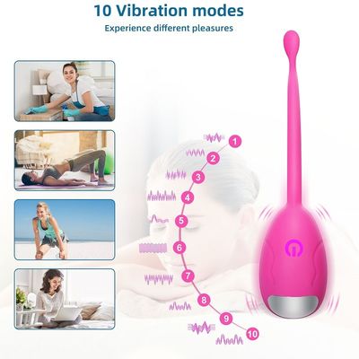La radio IPX7 à télécommande de vibrateur d'oeufs de balle de silicone d'OEM imperméabilisent