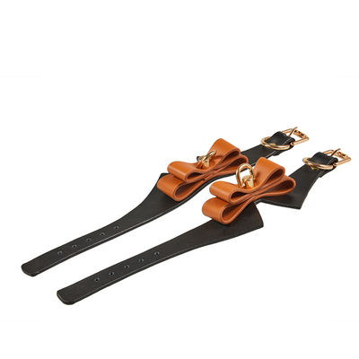 9Pcs garnissent en cuir l'esclavage de fétiche de sexe de SM menottent le bâillon Whip Rope de collier de brides de mamelon