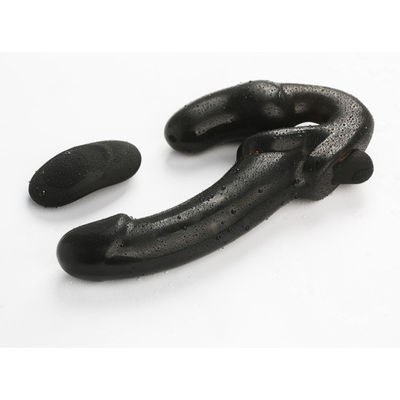 10 radio lesbienne de Dong 24.5cm de double de silicone de vitesses à télécommande
