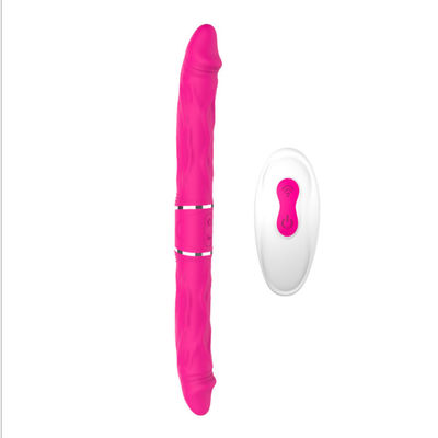 les doubles jouets de sexe de l'action LGBT de 24.5cm amincissent le double vibrateur de tache de Dong G
