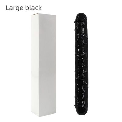 Le sexe réaliste du silicone LGBT joue le double vibrateur 37.4cm de tête non pour des femmes