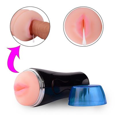 3D a donné au Masturbator une consistance rugueuse masculin électrique que le vibrateur de balle de tasse réprimandent sucer 22cm oraux